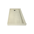 Redi Base® 34 In x 60 In Single Curb Tileable Shower Pan Base with Right Drain