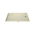 Redi Base® 34 In x 60 In Single Curb Tileable Shower Pan Base with Right Drain