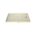 Redi Base® 34 In x 60 In Single Curb Tileable Shower Pan Base with Right Drain