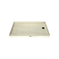 Redi Base® 34 In x 60 In Single Curb Tileable Shower Pan Base with Right Drain