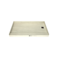 Redi Base® 34 In x 60 In Single Curb Tileable Shower Pan Base with Right Drain