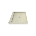 Redi Base® 36 In x 42 In Single Curb Tileable Shower Pan Base with Center Drain