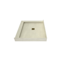 Redi Base® 36 In x 42 In Left Double Threshold Corner Tileable Shower Pan Base with Center Drain