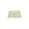 Redi Base® 36 In x 42 In Left Double Threshold Corner Tileable Shower Pan Base with Center Drain