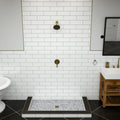 Redi Base® 36 In x 42 In Triple Curb Tileable Shower Pan Base with Center Drain
