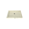 Redi Base® 36 In x 48 In Left Double Threshold Corner Tileable Shower Pan Base with Center Drain