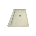 Redi Base® 36 In x 60 In Single Curb Tileable Shower Pan Base with Center Drain