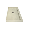 Redi Base® 36 In x 60 In Single Curb Tileable Shower Pan Base with Center Drain