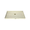 Redi Base® 36 In x 60 In Single Curb Tileable Shower Pan Base with Center Drain