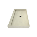 Redi Base® 36 In x 60 In Single Curb Tileable Shower Pan Base with Center Drain