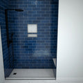 Base'N Bench® 36 In x 72 In Single Curb Tileable Shower Pan Base with Left Drain and Bench