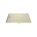 Base'N Bench® 36 In x 72 In Single Curb Tileable Shower Pan Base with Left Drain and Bench