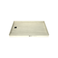 Base'N Bench® 36 In x 72 In Single Curb Tileable Shower Pan Base with Left Drain and Bench