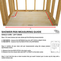 Base'N Bench® 36 In x 72 In Single Curb Tileable Shower Pan Base with Left Drain and Bench