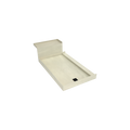 Base'N Bench® 36 In x 72 In Single Curb Tileable Shower Pan Base with Left Drain and Bench