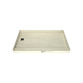 Base'N Bench® 36 In x 72 In Single Curb Tileable Shower Pan Base with Left Drain and Bench