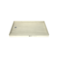 Base'N Bench® 36 In x 72 In Single Curb Tileable Shower Pan Base with Left Drain and Bench