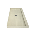 Redi Base® 36 In x 66 In Single Curb Tileable Shower Pan Base with Center Drain