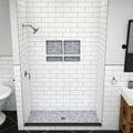 Redi Base® 36 In x 66 In Single Curb Tileable Shower Pan Base with Center Drain