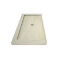 Redi Base® 36 In x 66 In Triple Curb Tileable Shower Pan Base with Center Drain