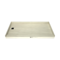 Redi Base® 36 In x 72 In Single Curb Tileable Shower Pan Base with Left Drain