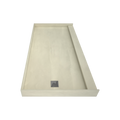 Redi Base® 36 In x 72 In Single Curb Tileable Shower Pan Base with Left Drain