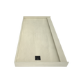 Redi Base® 36 In x 72 In Single Curb Tileable Shower Pan Base with Left Drain