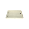 Redi Base® 37 In x 54 In Left Double Threshold Corner Tileable Shower Pan Base with Right Drain