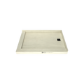 Redi Base® 37 In x 54 In Left Double Threshold Corner Tileable Shower Pan Base with Right Drain