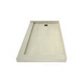 Redi Base® 37 In x 60 In Double Threshold Corner Tileable Shower Pan Base with Left Drain