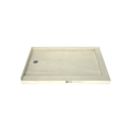 Redi Base® 37 In x 60 In Double Threshold Corner Tileable Shower Pan Base with Left Drain