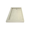 Redi Base® 37 In x 60 In Double Threshold Corner Tileable Shower Pan Base with Left Drain