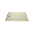 Redi Base® 37 In x 60 In Double Threshold Corner Tileable Shower Pan Base with Left Drain