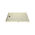 Redi Base® 37 In x 60 In Double Threshold Corner Tileable Shower Pan Base with Left Drain