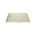Redi Base® 37 In x 60 In Double Threshold Corner Tileable Shower Pan Base with Left Drain