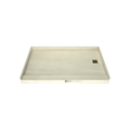 Redi Base® 37 In x 60 In Single Curb Tileable Shower Pan Base with Right Drain