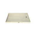 Redi Base® 37 In x 60 In Single Curb Tileable Shower Pan Base with Right Drain