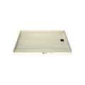 Redi Base® 37 In x 60 In Single Curb Tileable Shower Pan Base with Right Drain