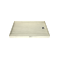 Redi Base® 37 In x 60 In Single Curb Tileable Shower Pan Base with Right Drain