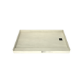 Redi Base® 37 In x 60 In Single Curb Tileable Shower Pan Base with Right Drain
