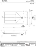 Redi Base® 37 In x 60 In Double Threshold Corner Tileable Shower Pan Base with Right Drain