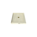 Redi Base® 42 In x 36 In Right Double Threshold Corner Tileable Shower Pan Base with Center Drain