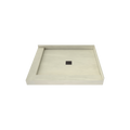 Redi Base® 42 In x 36 In Right Double Threshold Corner Tileable Shower Pan Base with Center Drain
