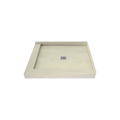 Redi Base® 42 In x 36 In Right Double Threshold Corner Tileable Shower Pan Base with Center Drain