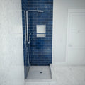 Redi Base® 42 In x 36 In Right Double Threshold Corner Tileable Shower Pan Base with Center Drain