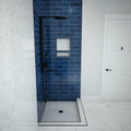 Redi Base® 42 In x 36 In Right Double Threshold Corner Tileable Shower Pan Base with Center Drain