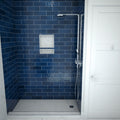 Redi Base® 42 In x 60 In Single Curb Tileable Shower Pan Base with Right Drain