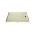 Redi Base® 42 In x 60 In Single Curb Tileable Shower Pan Base with Right Drain
