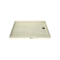 Redi Base® 42 In x 60 In Single Curb Tileable Shower Pan Base with Right Drain