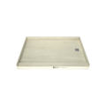 Redi Base® 42 In x 60 In Single Curb Tileable Shower Pan Base with Right Drain